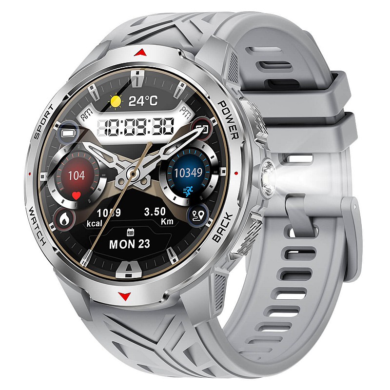 Smartwatch Microwear KT88 - Grey Silicone